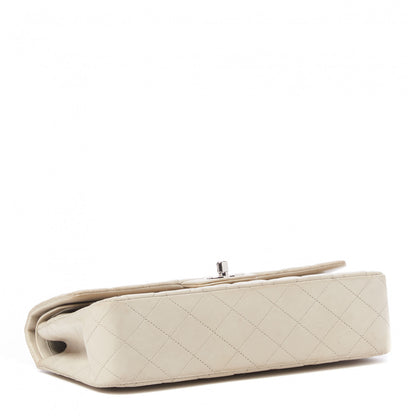 Chanel Lambskin Quilted Medium Double Flap Grey 3 of 9