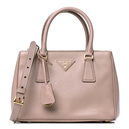 Prada Saffiano Mini Galleria Double Zip Tote Cammeo 1 of 7