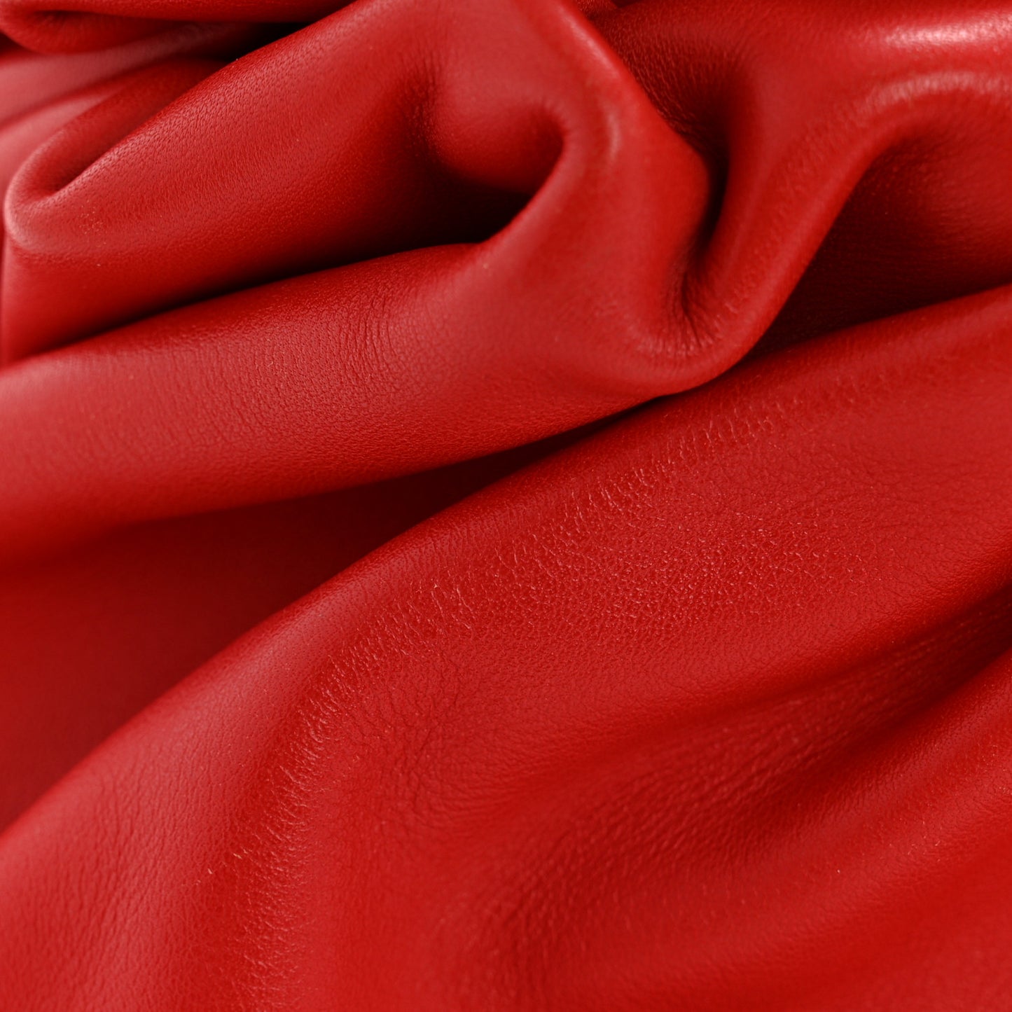 Smooth Butter Calf The Pouch Oversized Clutch Bright Red