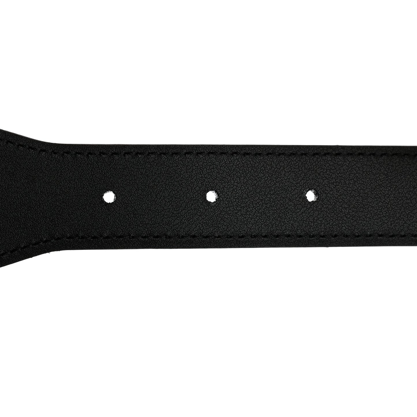 Efesto Leather Horsebit 25mm Belt 85 34 Black