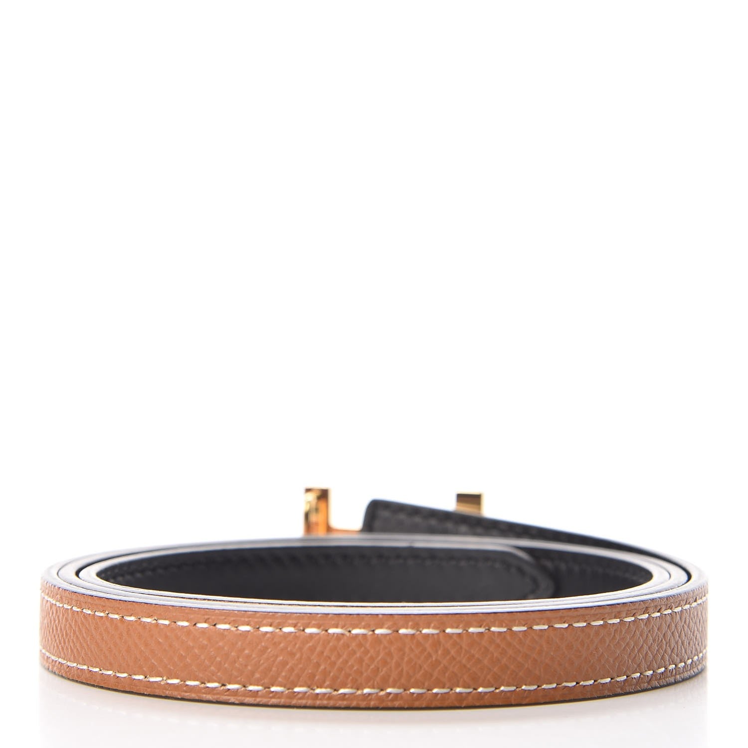 Hermes Swift Epsom 13mm Focus Belt 80 Black Gold 2 of 7