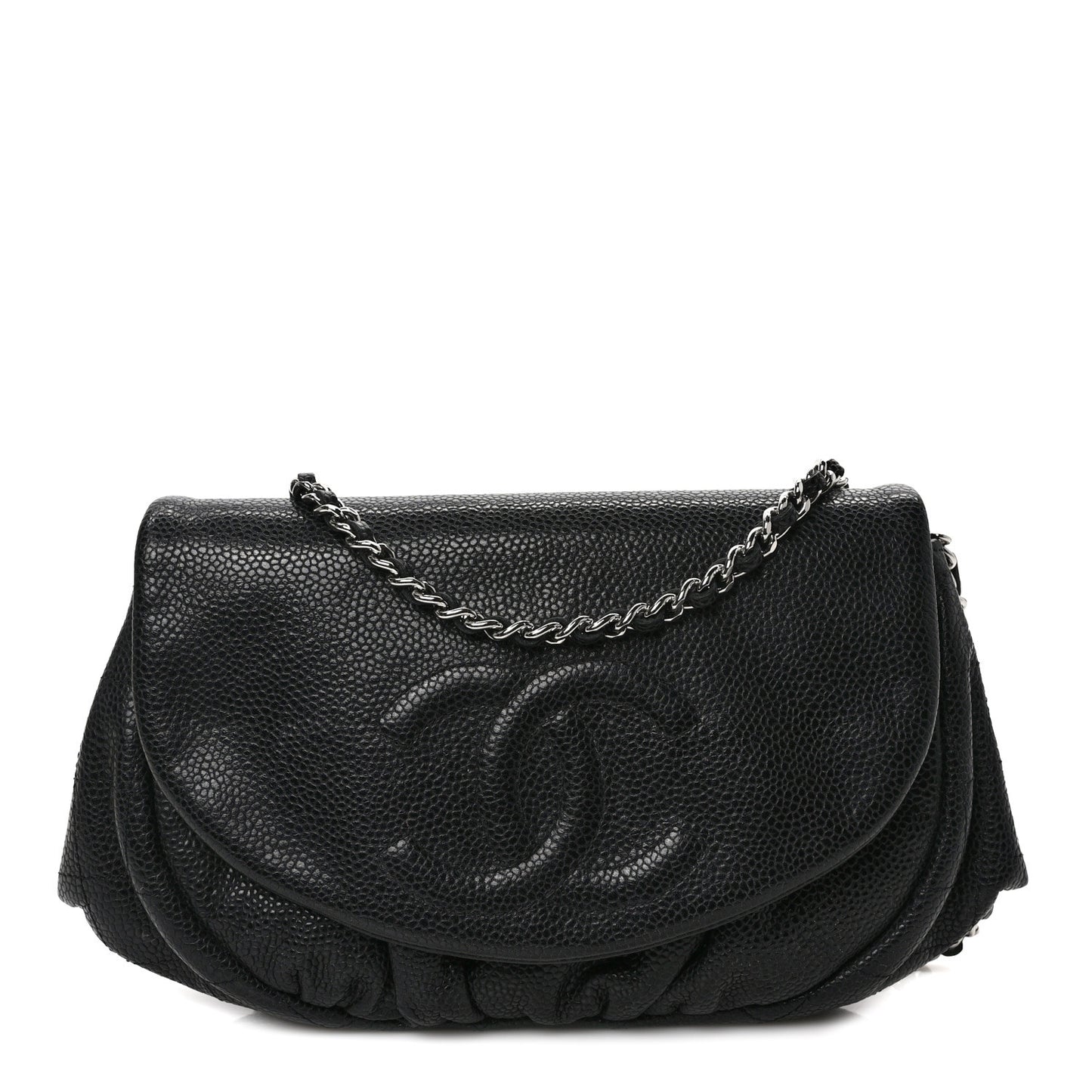 Caviar Half Moon Wallet On Chain WOC Black