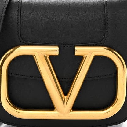 Valentino Garavani Calfskin Supervee Top Handle Crossbody Bag Black 10 of 13
