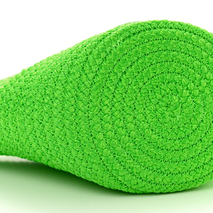 Balenciaga Nylon Lambskin Woven Small Ibiza Basket With Strap Green 9 of 10
