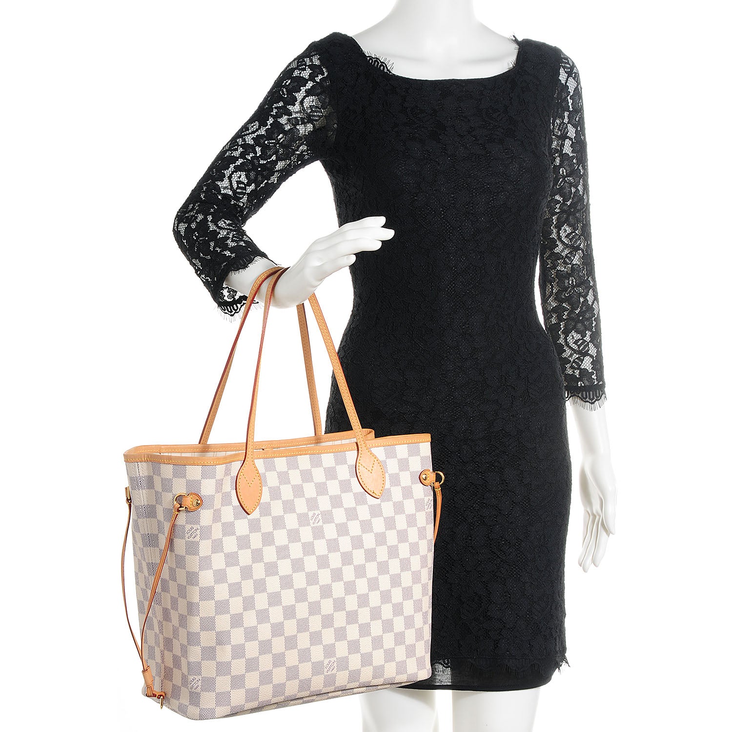 Louis Vuitton Damier Azur Neverfull MM 2 of 7