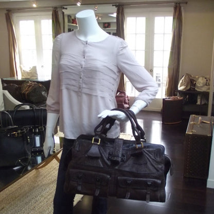 Chloe Leather Elvire Tote Moka 2 of 14