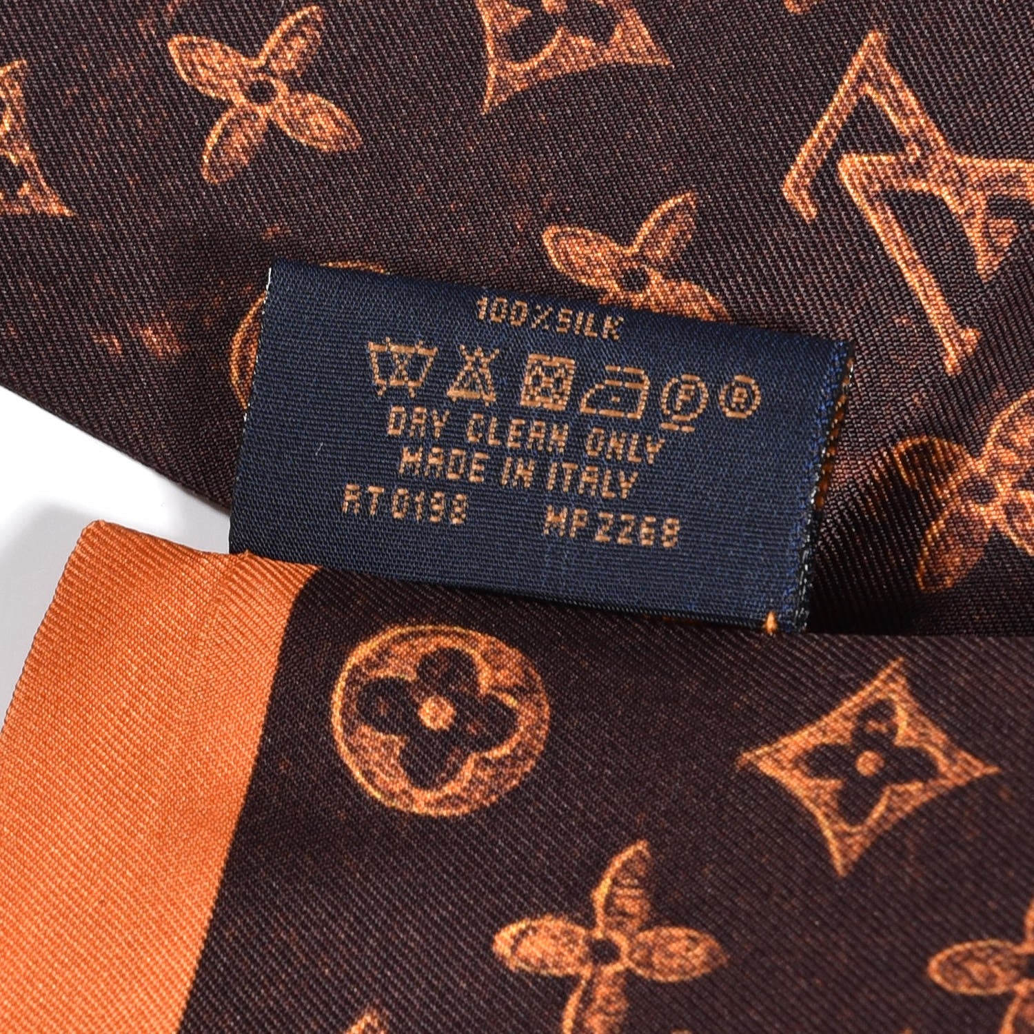 Louis Vuitton Silk Catogram Classic Bandeau Marron 3 of 4