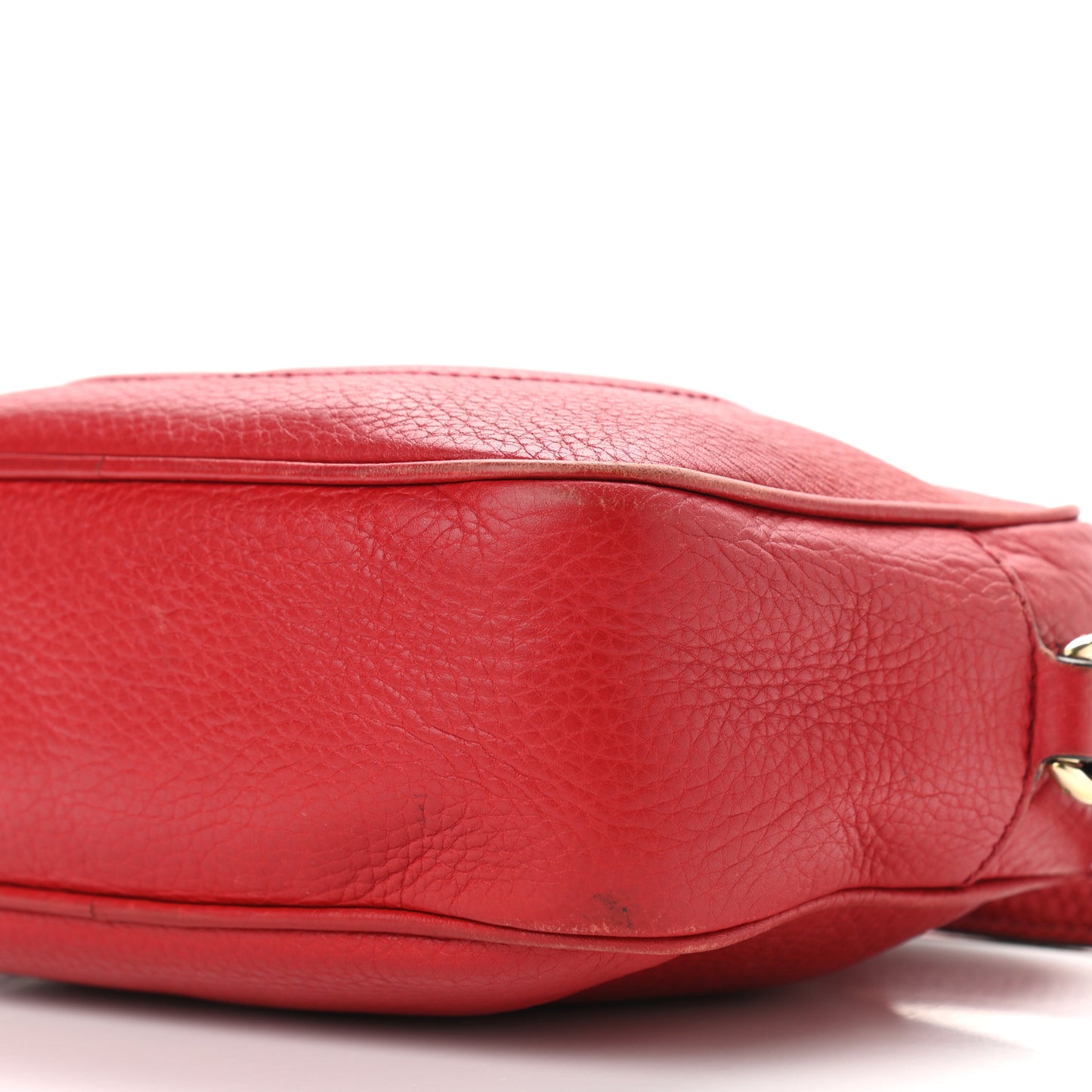 Pebbled Calfskin Small Soho Disco Bag Tabasco Red