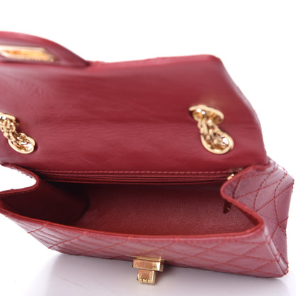 Chanel Aged Calfskin Quilted 2.55 Reissue Mini Flap Red 5 of 11