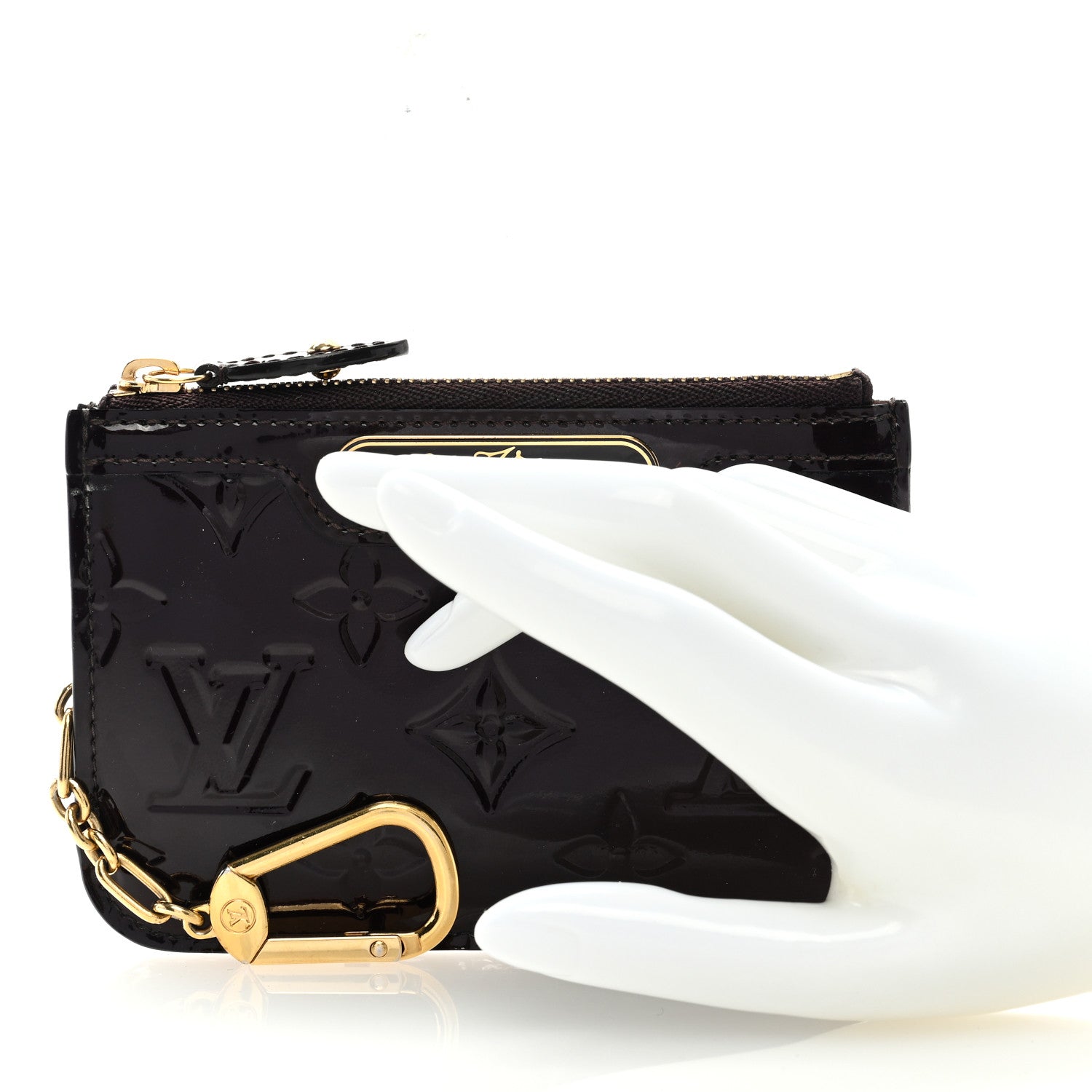 Louis Vuitton Vernis Key Pouch Amarante 2 of 6