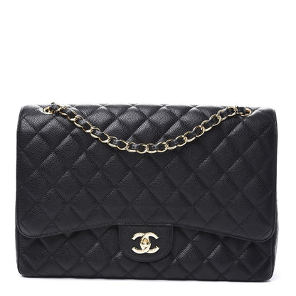 Chanel Caviar Quilted Maxi Single Flap Black 1 of 10