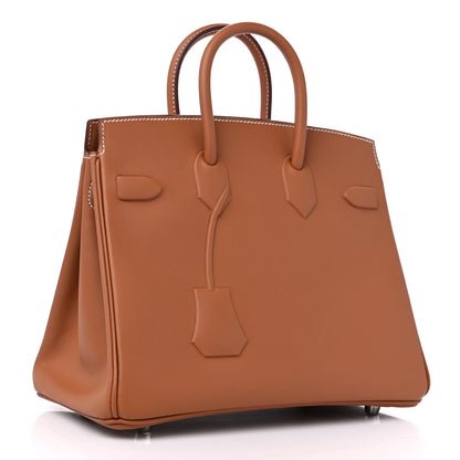 Hermes Swift Birkin Shadow 25 Gold 2 of 11