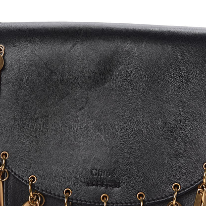 Chloe Calfskin Small Charm Hudson Shoulder Bag Black 11 of 15