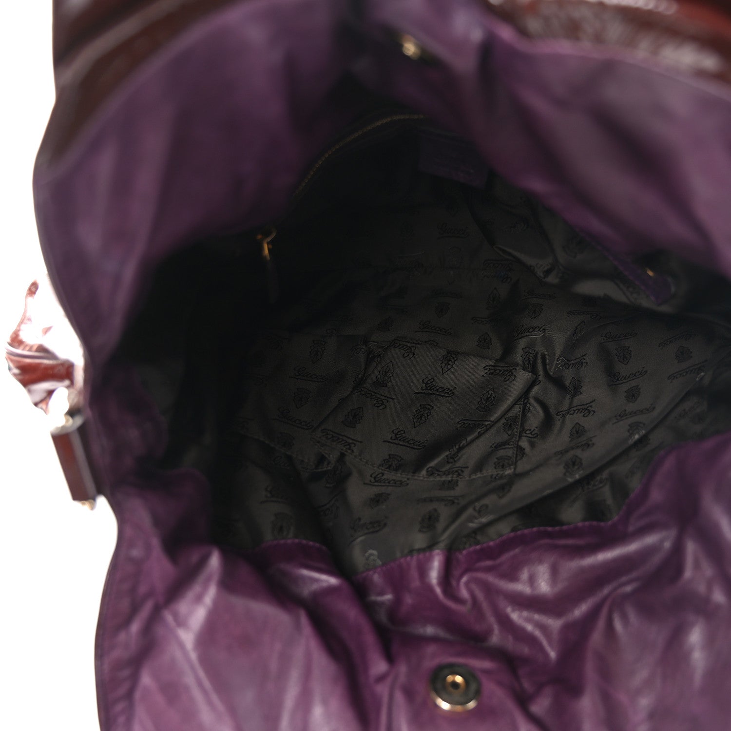 Gucci Patent Medium Hysteria Top Handle Bag Bordeaux 5 of 10