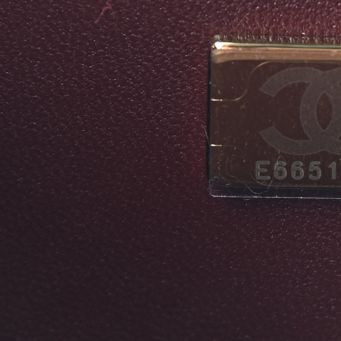 Caviar Quilted Small Double Flap Burgundy