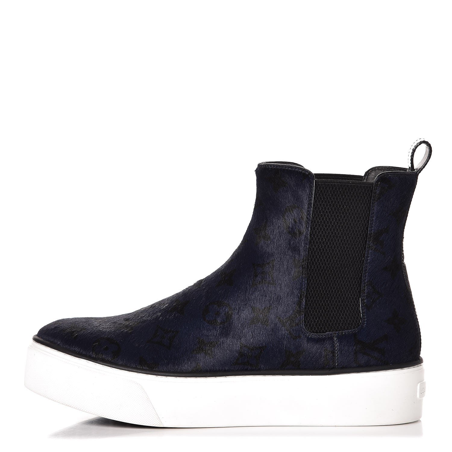 Louis Vuitton Pony Hair Moonwalk Sneaker Boot 39.5 Marine 1 of 8