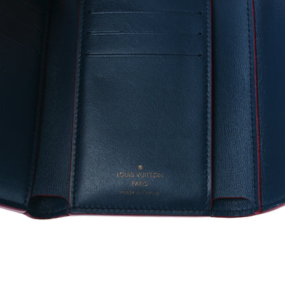 Louis Vuitton Taurillon Capucines Compact Wallet Marine Rouge 6 of 8