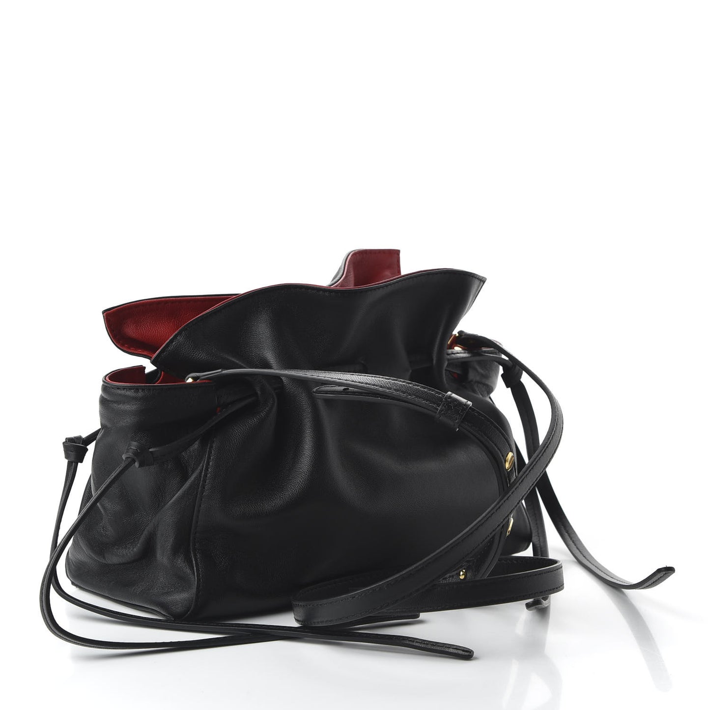 Lambskin Mini Protea Bag Black Flamma