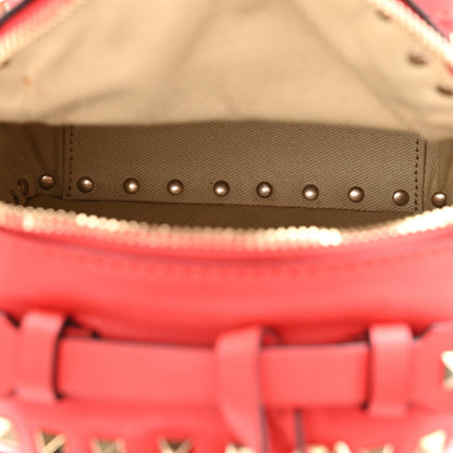 Valentino Garavani Vitello Mini Rockstud Backpack Deep Orange 5 of 11