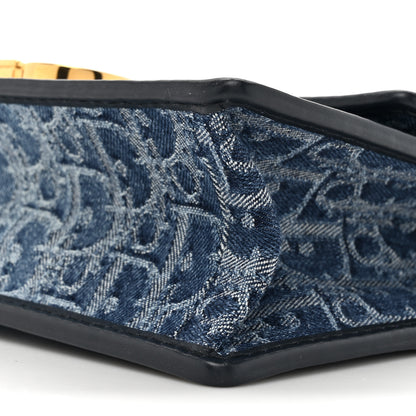 Christian Dior Denim Oblique 30 Montaigne East West Chain Flap Bag 8 of 10