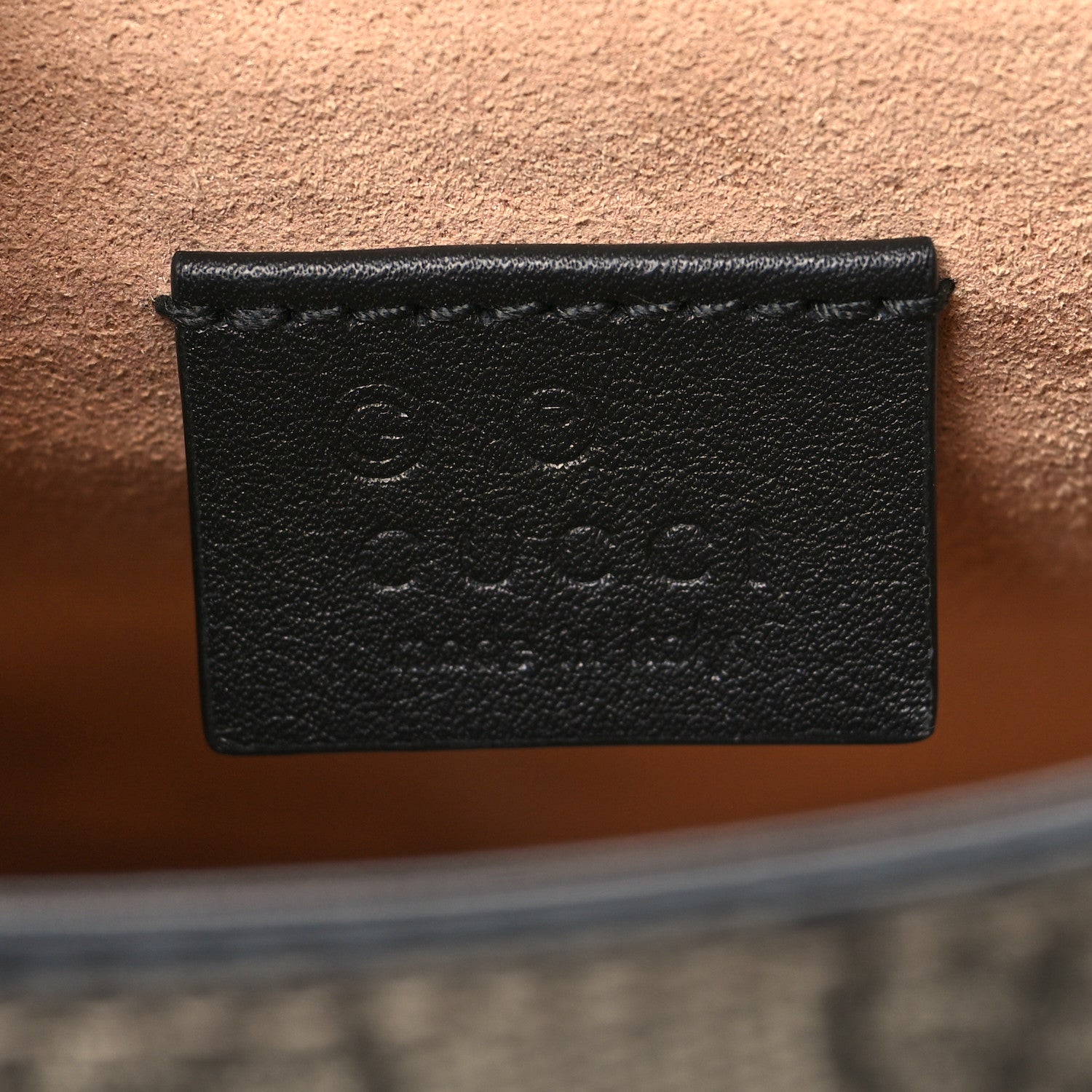 Gucci GG Supreme Monogram Web Medium Padlock Messenger Shoulder Bag Black 6 of 10