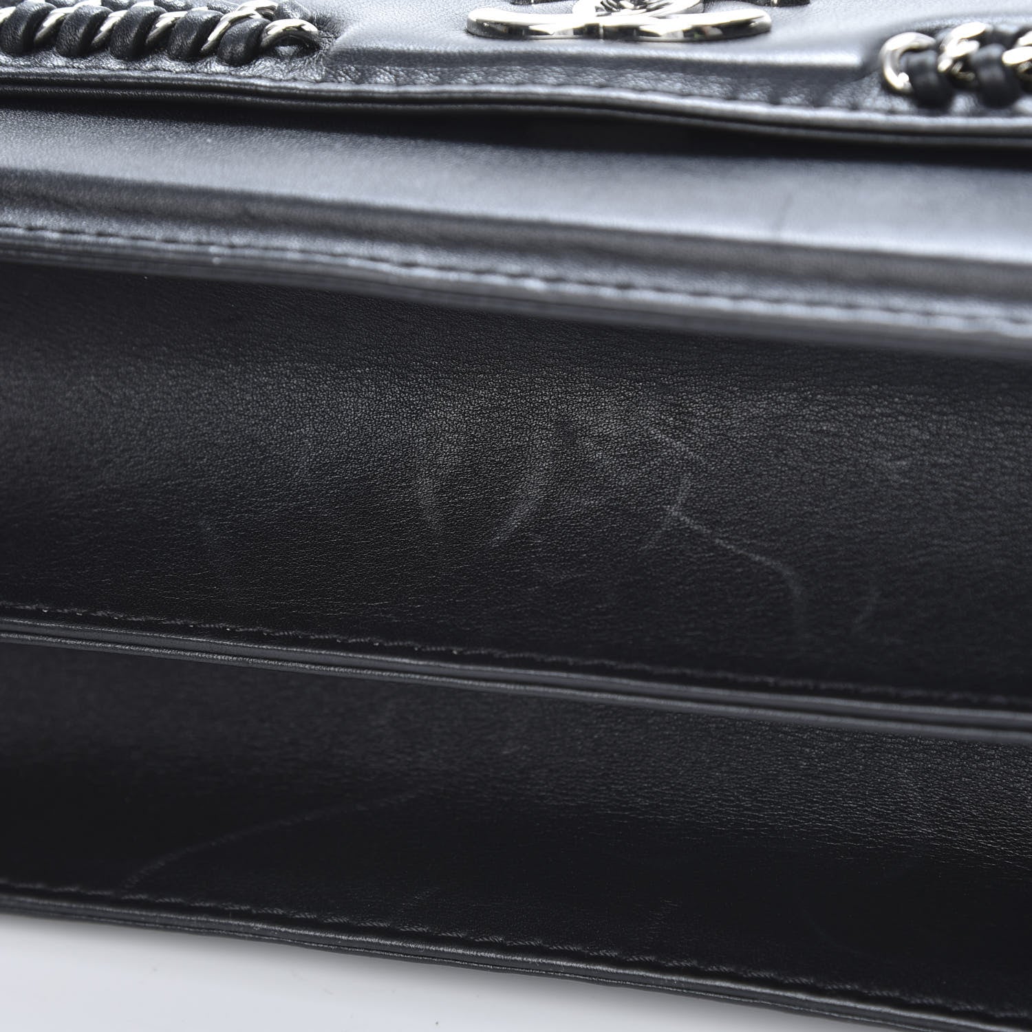 Chanel Calfskin Medium Braided Chic Flap Black 14 of 15