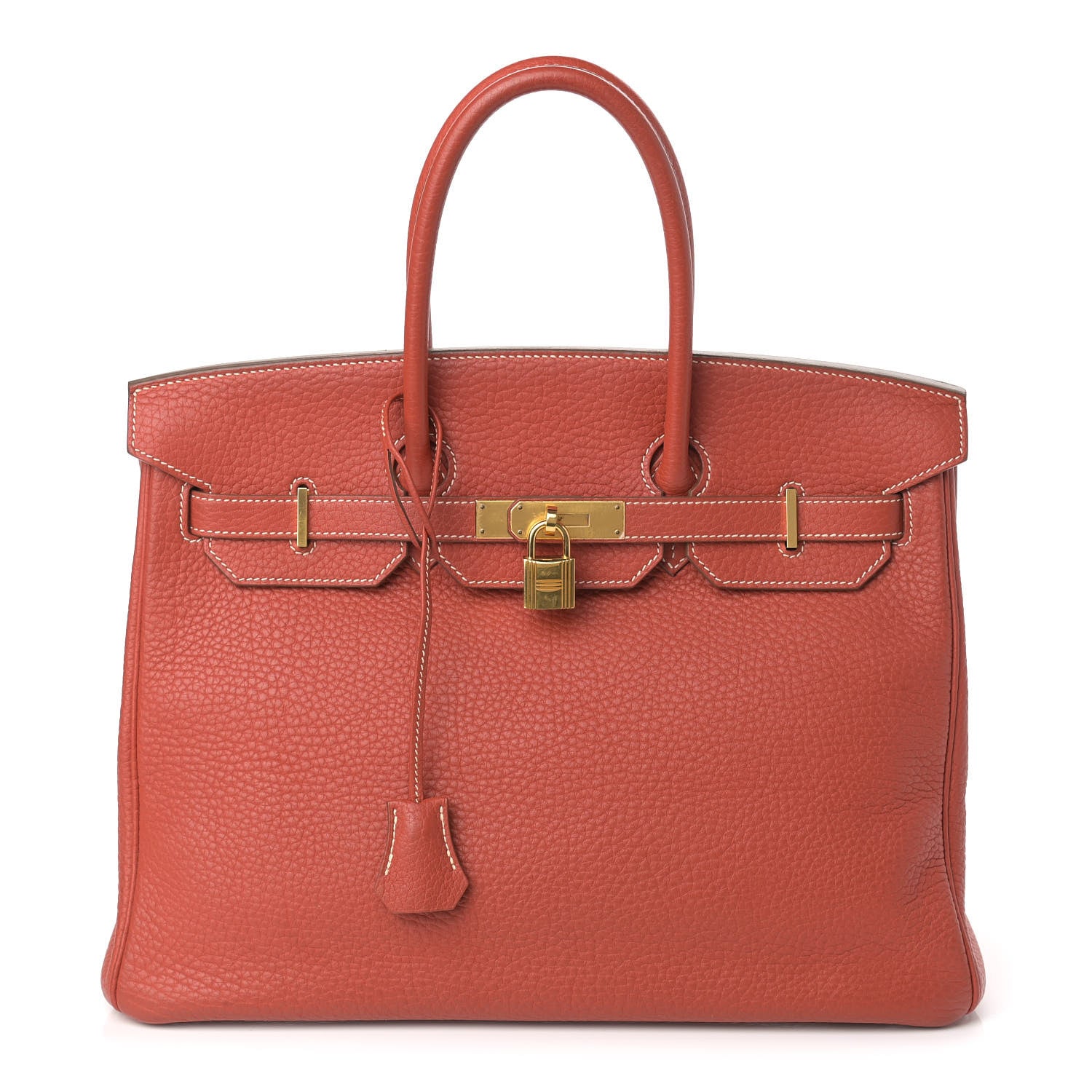 Hermes Taurillon Clemence Birkin 35 Sanguine 1 of 19