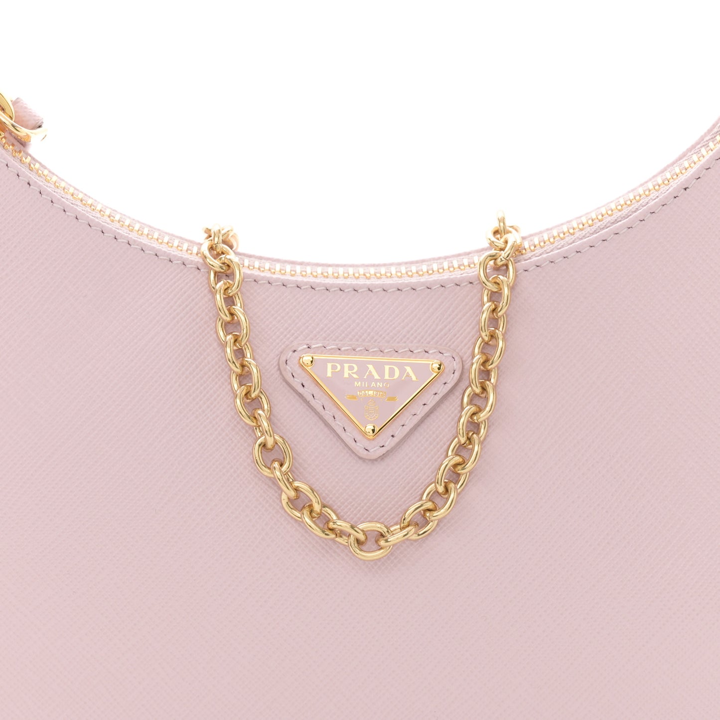 Saffiano Lux Re-Edition 2005 Shoulder Bag Alabastro