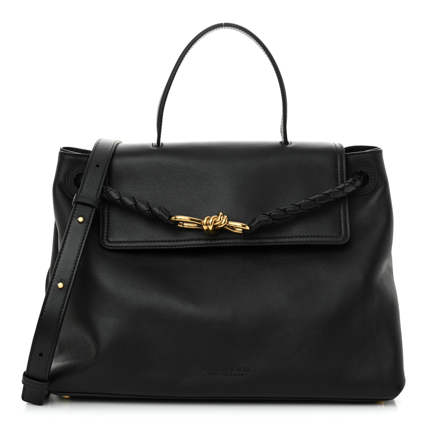 Bottega Veneta Silky Calfskin Medium Ciao Ciao Black 1 of 12