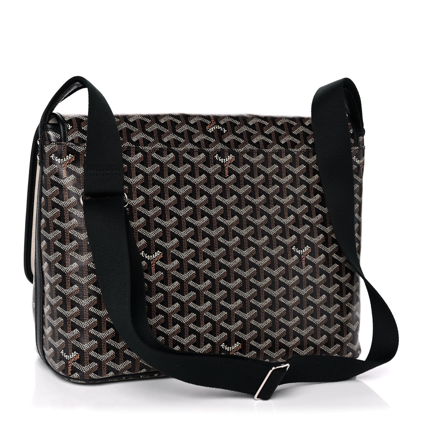 Goyardine Capetien Messenger Bag Black