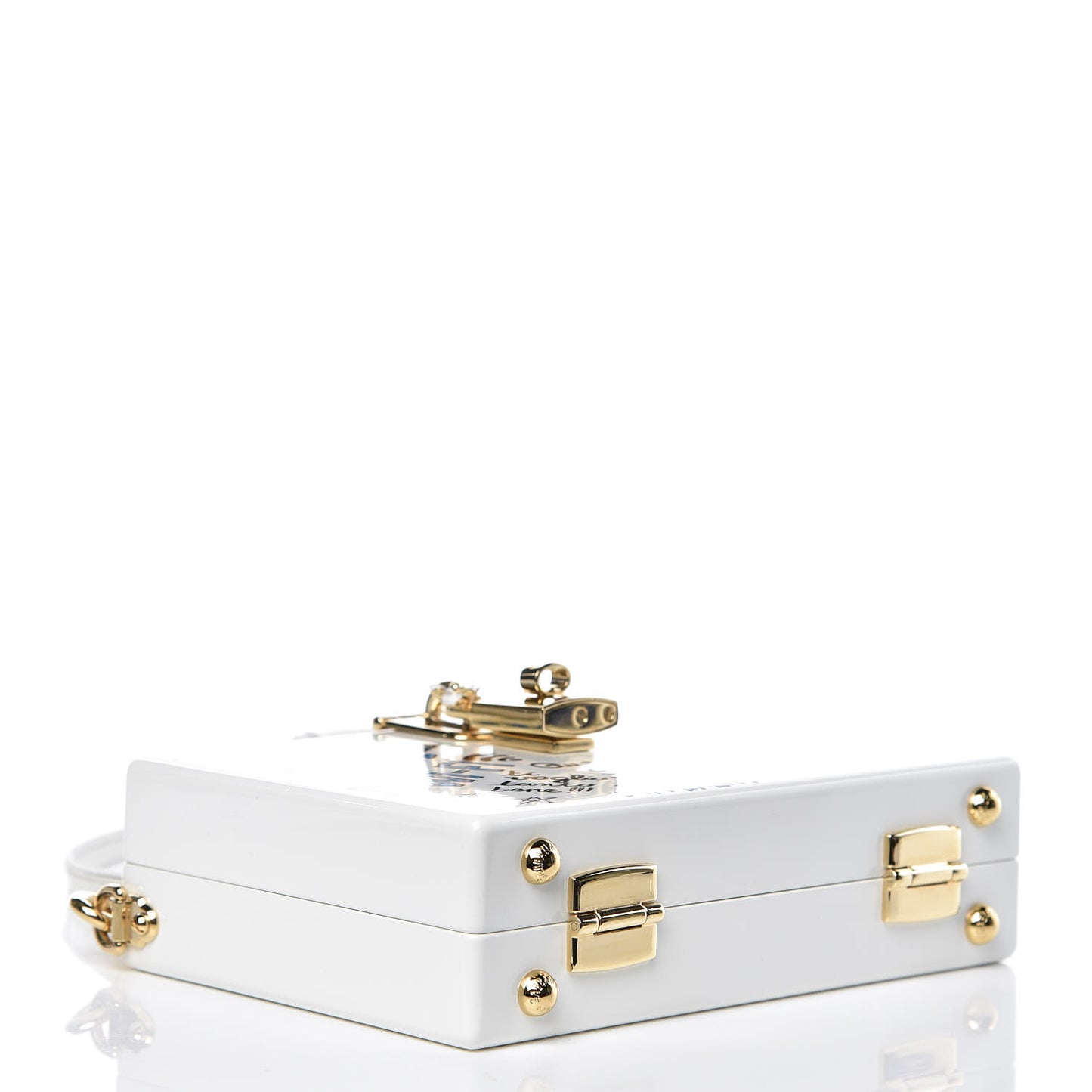Resin "All I Need is Love and Wifi" Box Bag White