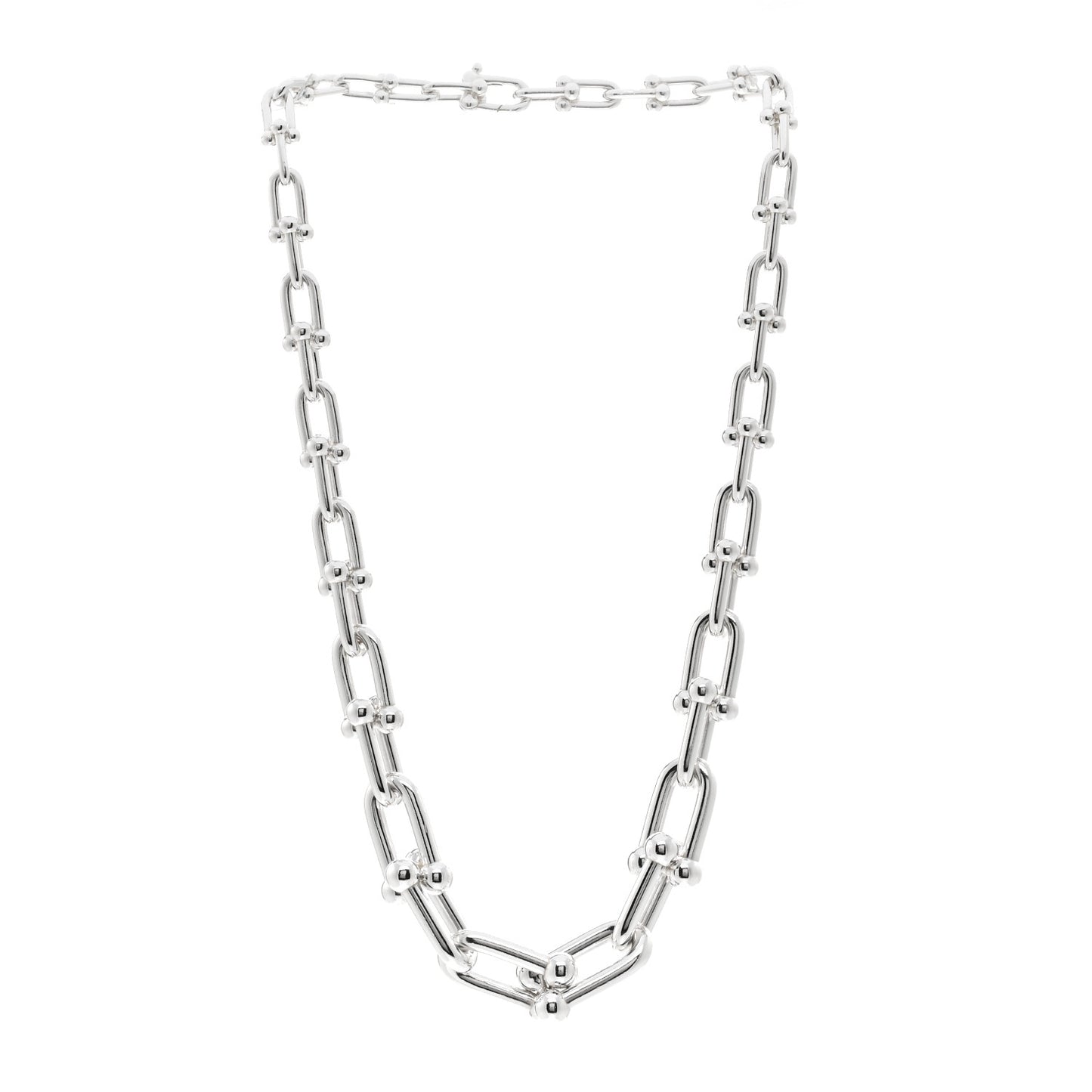 Sterling Silver HardWear Graduated Link Necklace