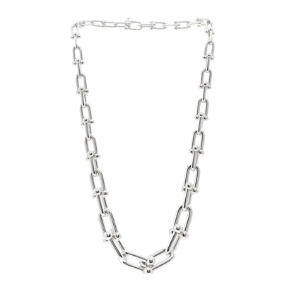 Tiffany Sterling Silver HardWear Graduated Link Necklace 3 of 4