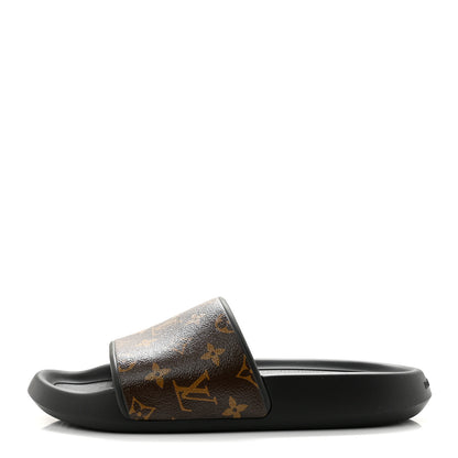 Louis Vuitton Rubber Monogram Mens Waterfront Mules 8 Macassar 1 of 10
