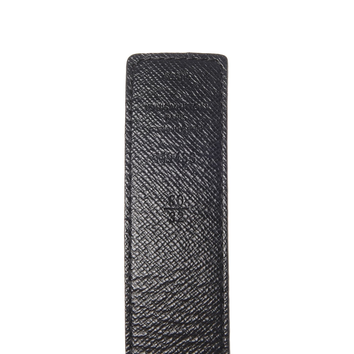 Calfskin Monogram 30mm LV Initiales Reversible Belt 80 32 Black