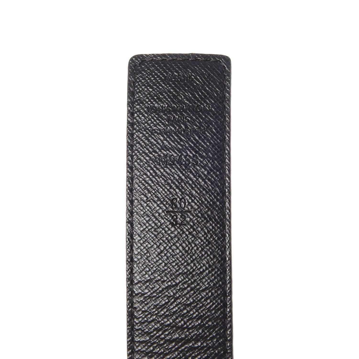Louis Vuitton Calfskin Monogram 30mm LV Initiales Reversible Belt 80 32 Black 5 of 10
