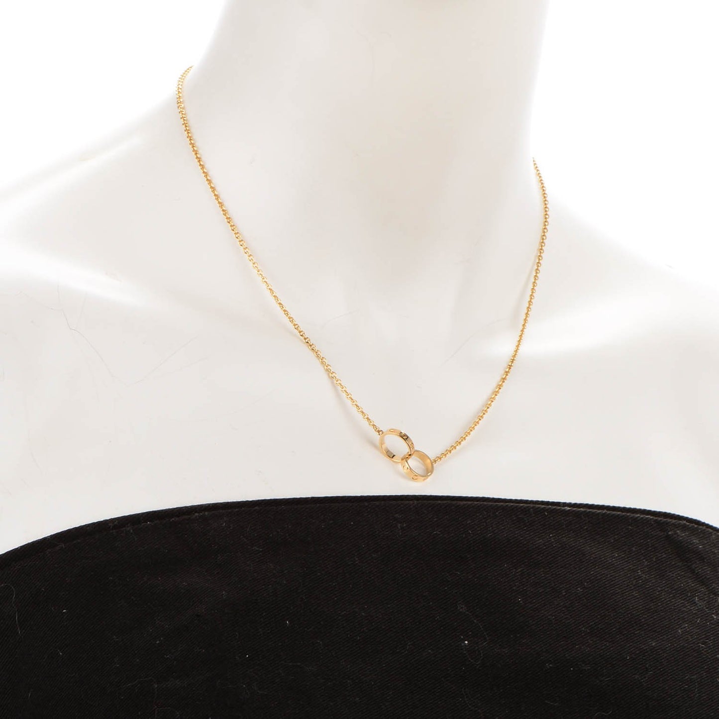 18K Yellow Gold Interlocking LOVE Necklace