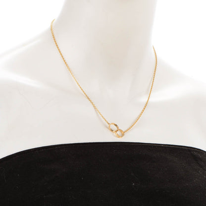 Cartier 18K Yellow Gold Interlocking LOVE Necklace 2 of 5