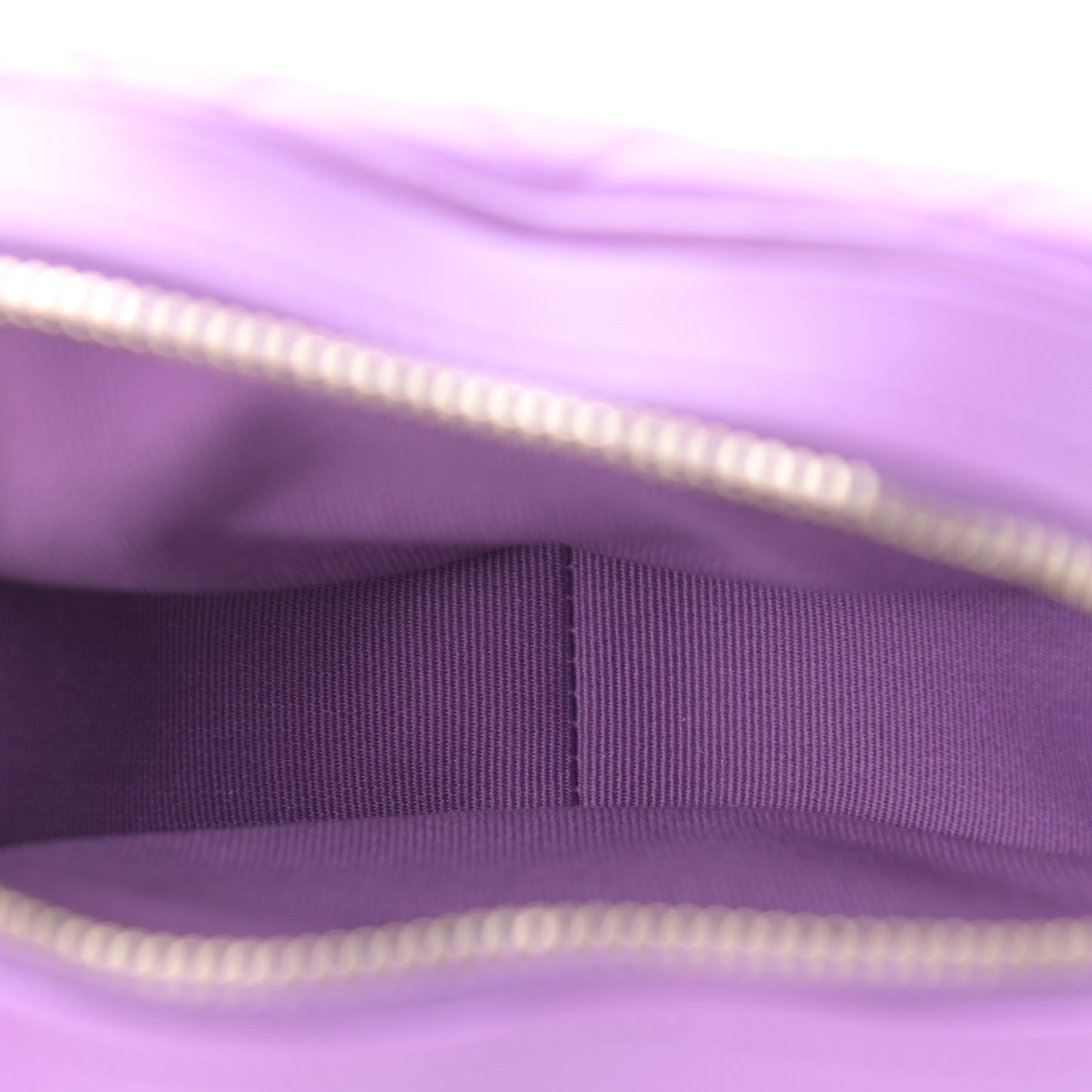 Lambskin Quilted CC In Love Heart Clutch With Chain Purple