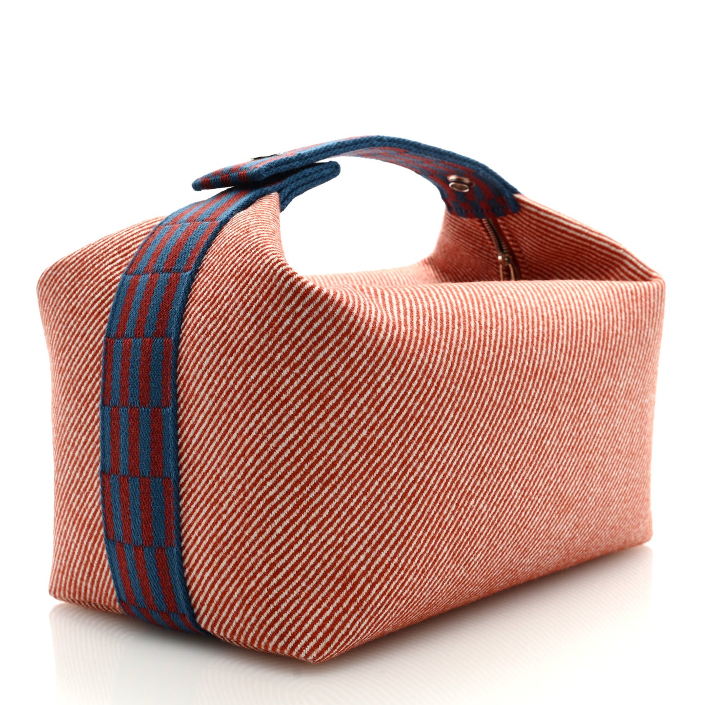 Wool Large Bride-A-Brac H Natte Pouch Tomette