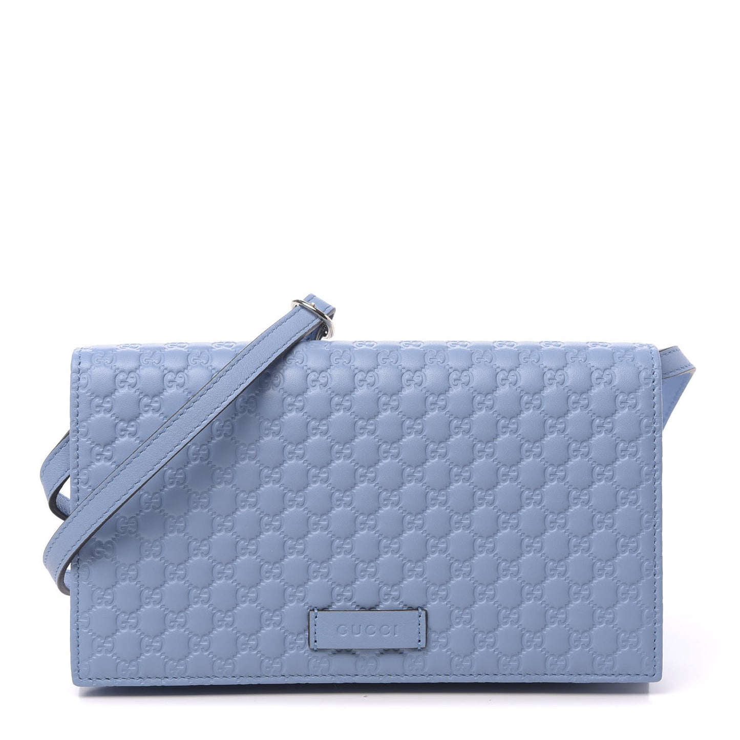 Microguccissima Crossbody Wallet Mineral Blue