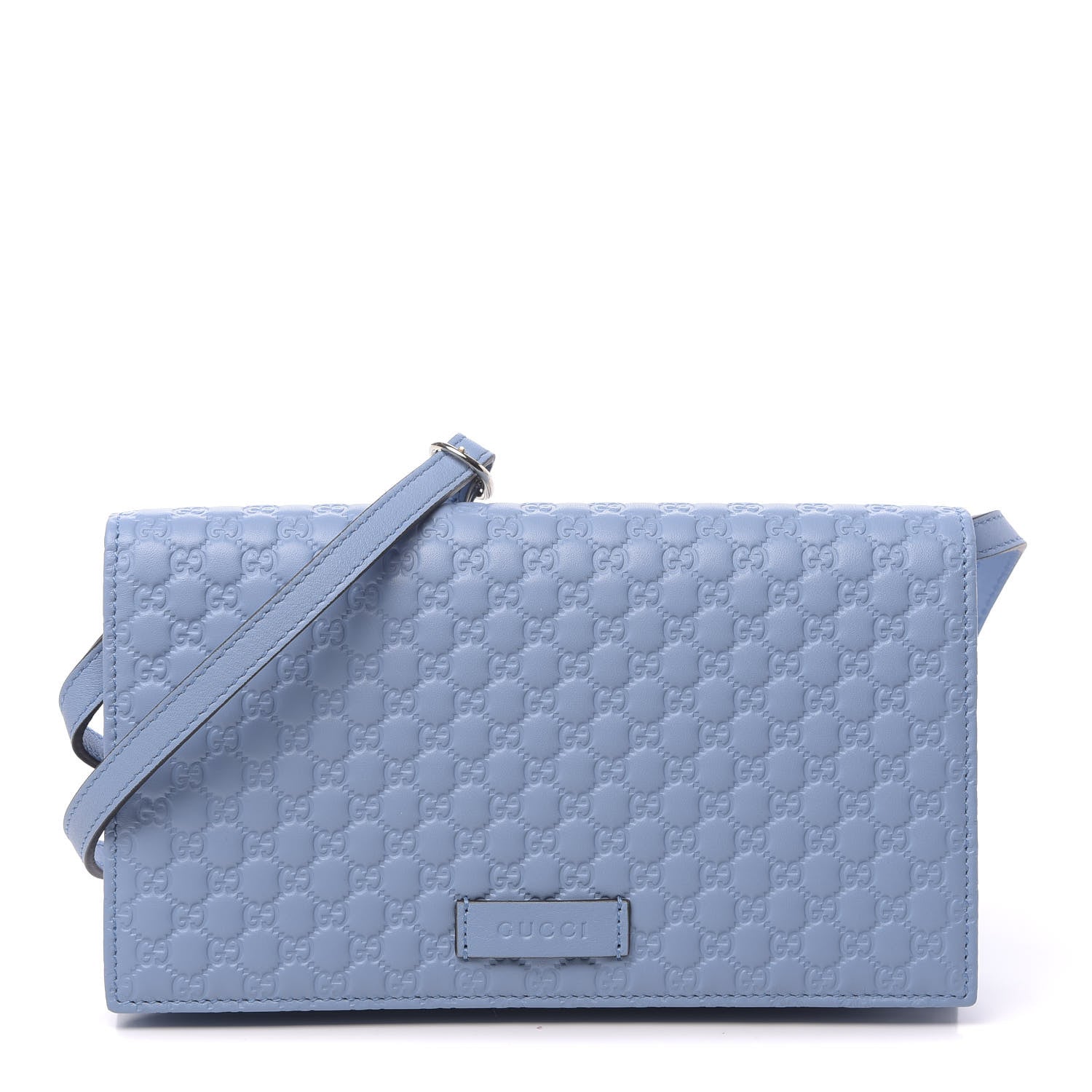Gucci Microguccissima Crossbody Wallet Mineral Blue 1 of 10