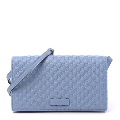 Gucci Microguccissima Crossbody Wallet Mineral Blue 1 of 10