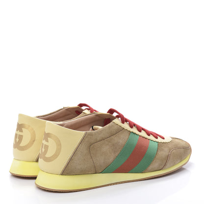Gucci Suede Web Mens Rocket Sneakers 7 Nocciola Burro 4 of 9