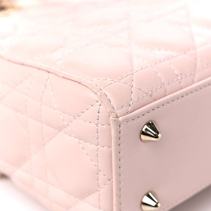 Christian Dior Lambskin Cannage Small My ABCDior Lady Dior Light Pink 9 of 10