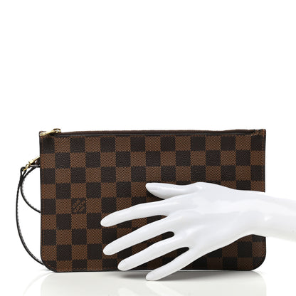Louis Vuitton Damier Ebene Neverfull MM GM Pochette 2 of 10