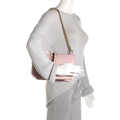 Valentino Garavani Vitello Medium Glam Lock Rockstud Flap Water Rose 1 of 8