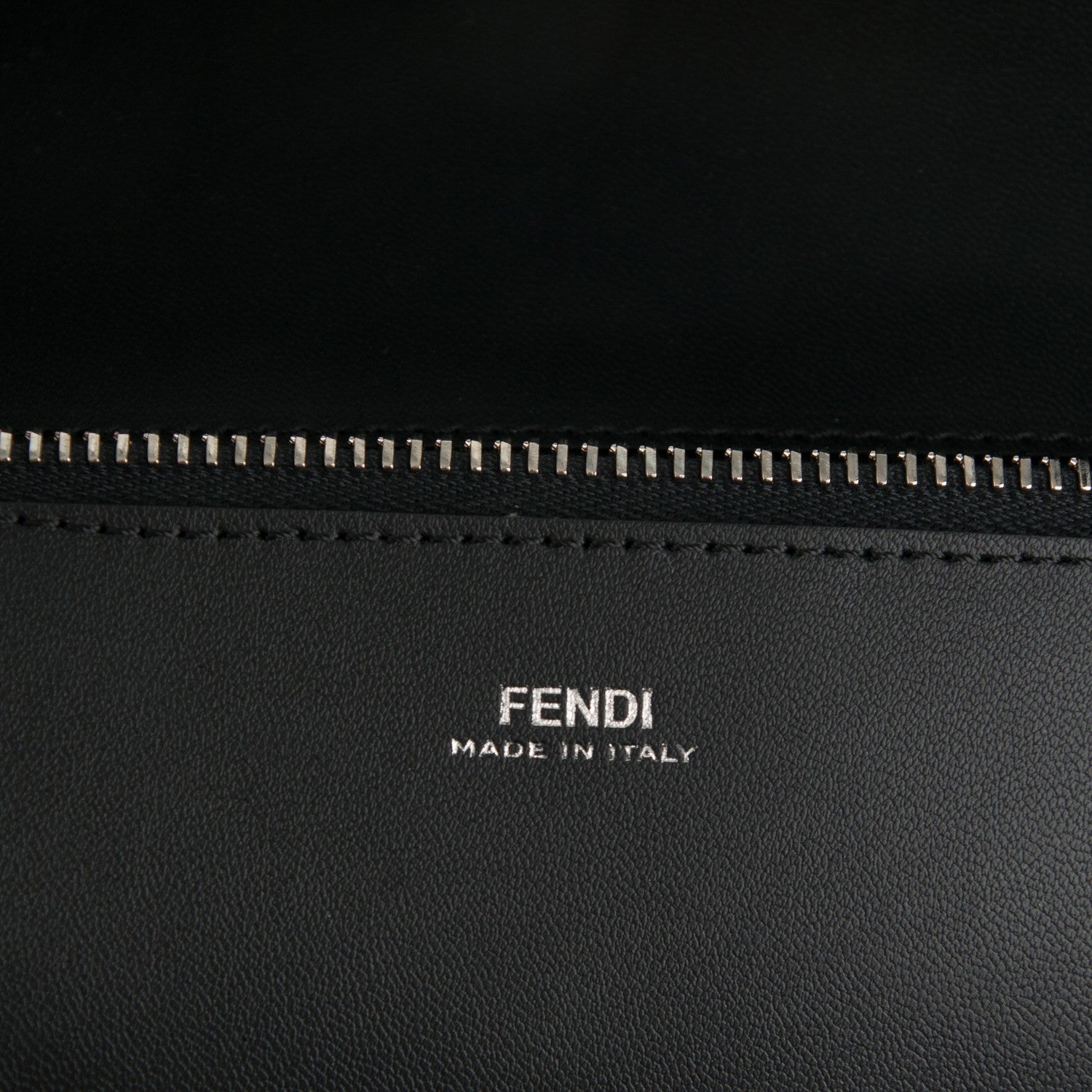 Fendi Vitello Ginevra Elaphe Monster Eyes Shopping Tote Black Naturale 6 of 7