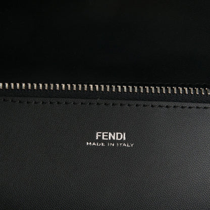 Fendi Vitello Ginevra Elaphe Monster Eyes Shopping Tote Black Naturale 6 of 7