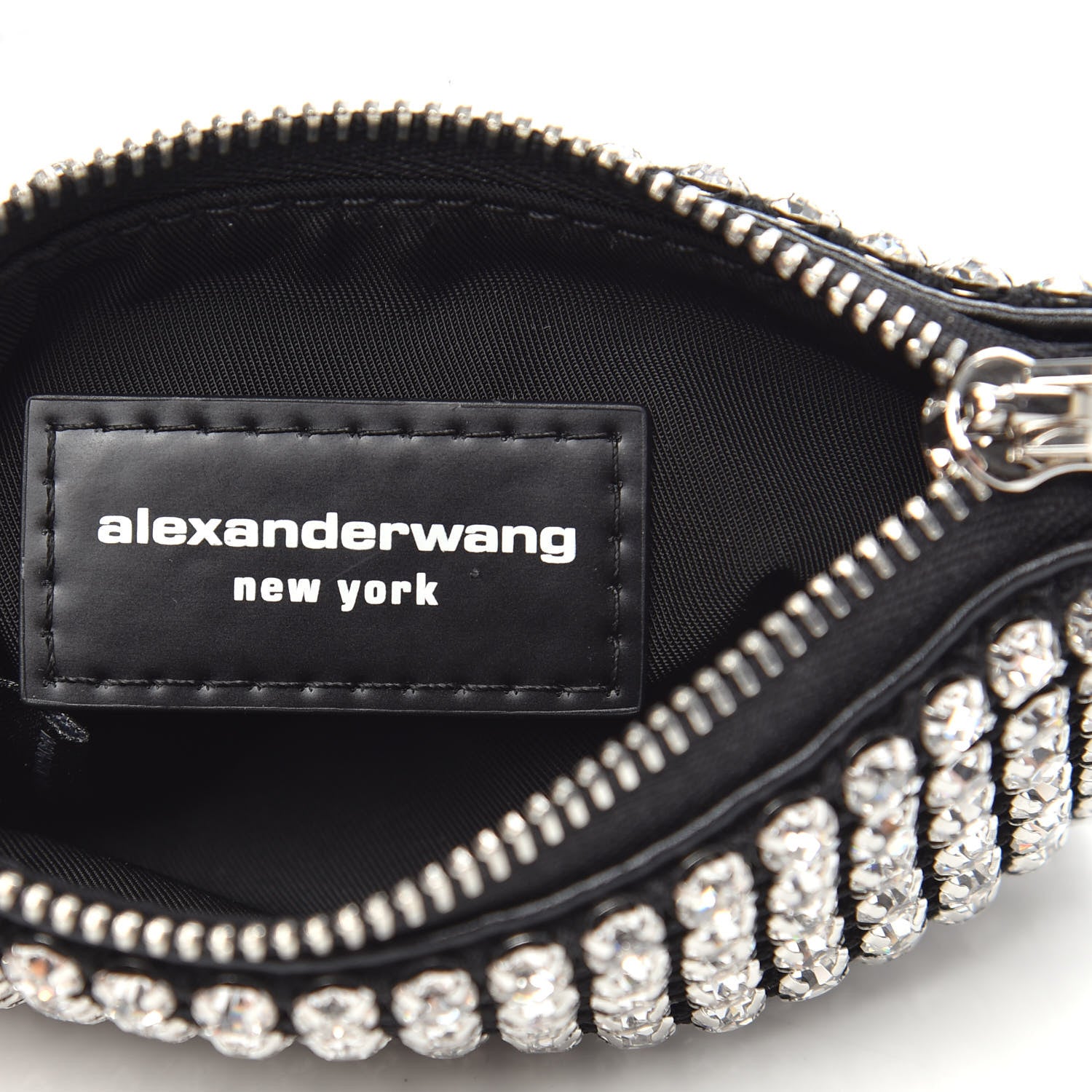 Alexander Wang Mesh Crystal Rhinestone Nano Heiress Shoulder Bag